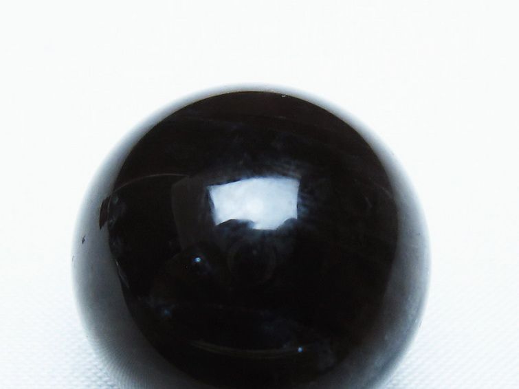 モリオン 純天然 黒水晶 丸玉 27mm [T220-9437] 2枚目