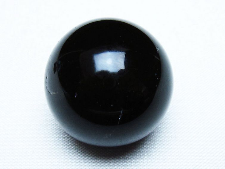 モリオン 純天然 黒水晶 丸玉 29mm [T220-9439] 1枚目