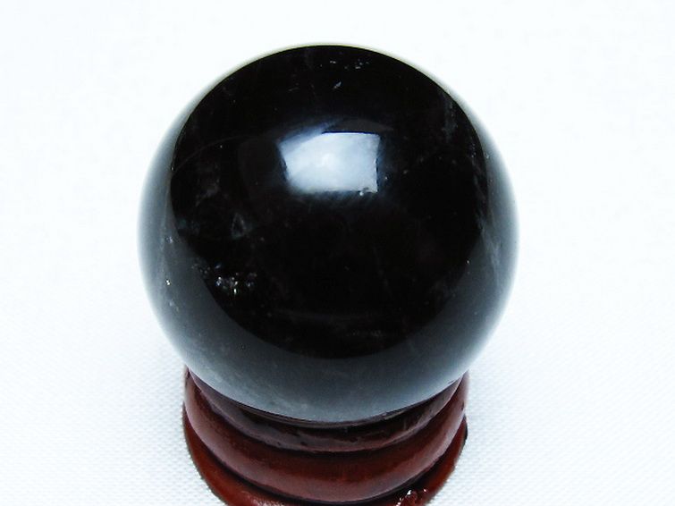 モリオン 純天然 黒水晶 丸玉 29mm [T220-9439]