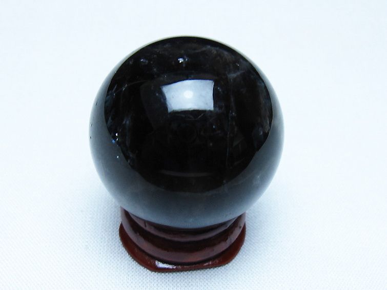モリオン 純天然 黒水晶 丸玉 34mm [t220-9865] 3枚目