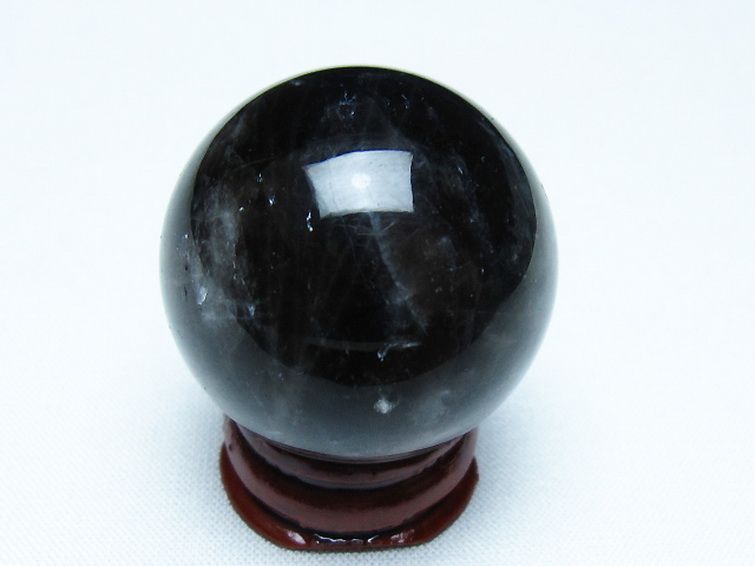 モリオン 純天然 黒水晶 丸玉 34mm [t220-9872] 3枚目