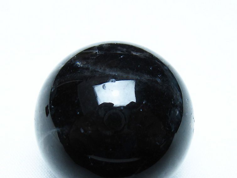 モリオン 純天然 黒水晶 丸玉 34mm [t220-9874] 2枚目