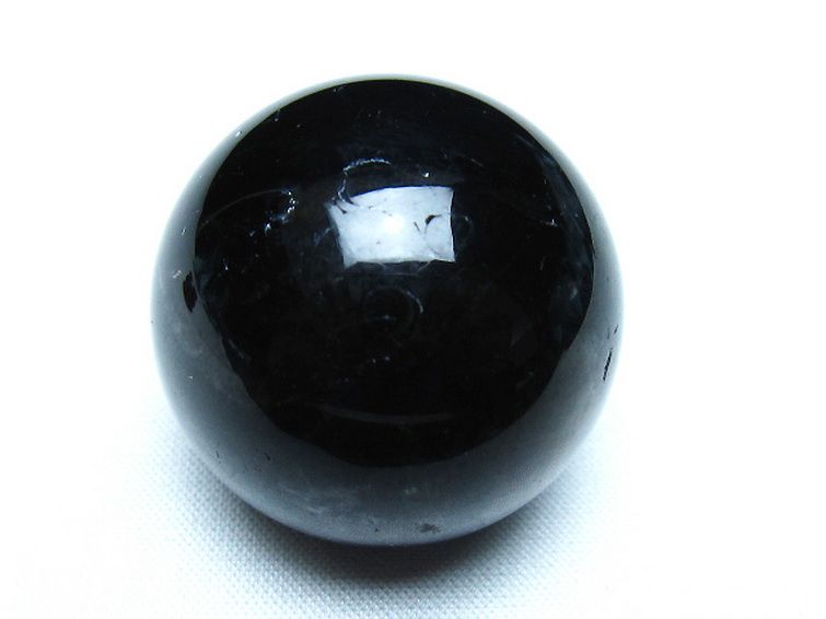 モリオン 純天然 黒水晶 丸玉 34mm [t220-9877] 1枚目