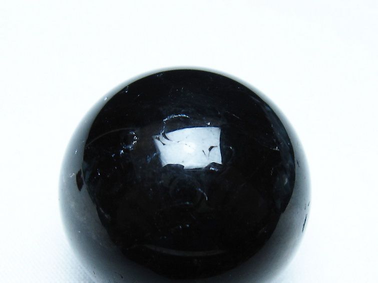 モリオン 純天然 黒水晶 丸玉 34mm [t220-9877] 2枚目