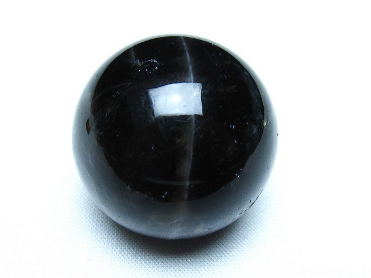 モリオン 純天然 黒水晶 丸玉 34mm [t220-9878] 1枚目
