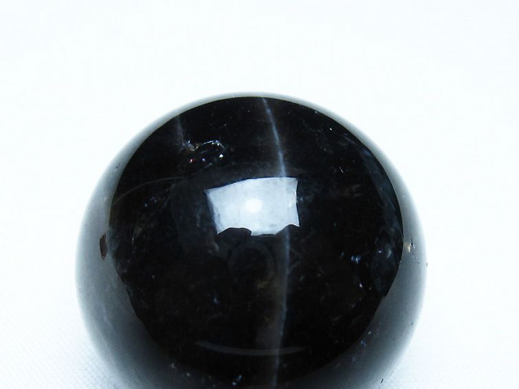 モリオン 純天然 黒水晶 丸玉 34mm [t220-9878] 2枚目