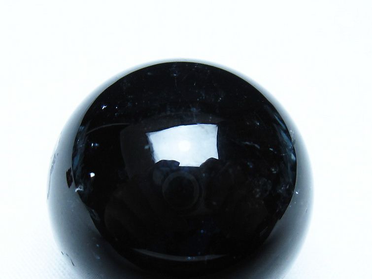 モリオン 純天然 黒水晶 丸玉 34mm [t220-9926] 2枚目