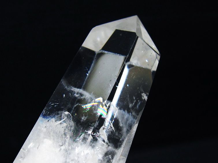虹入りヒマラヤ水晶六角柱 [t222-2537] 2枚目