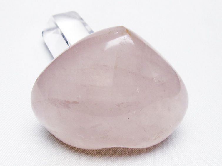 ローズクォーツハート置物[T225-8321] 2枚目