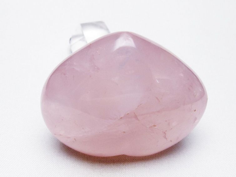 ローズクォーツハート置物[T225-8350] 2枚目