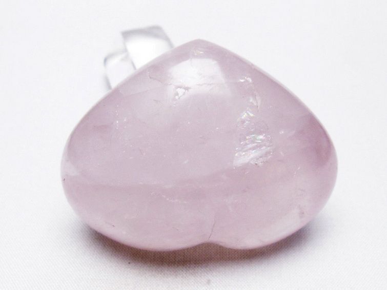 ローズクォーツハート置物[T225-8353] 2枚目