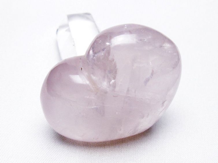 ローズクォーツハート置物[T225-8357] 1枚目