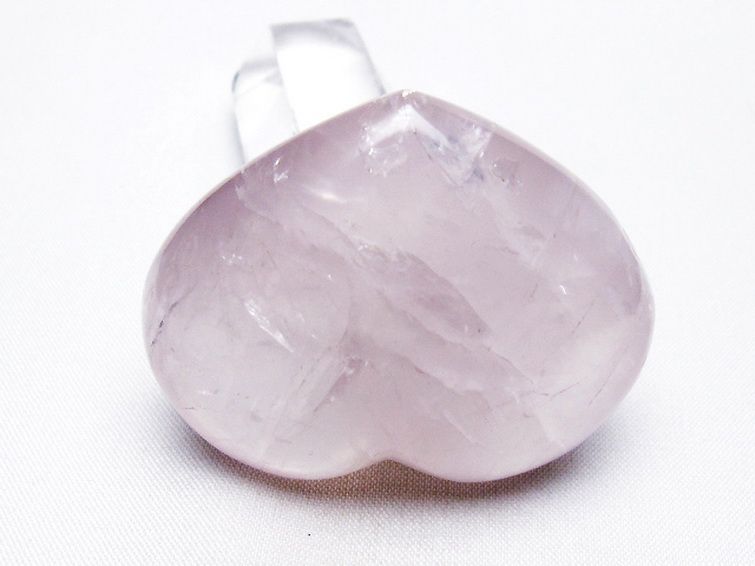 ローズクォーツハート置物[T225-8357] 2枚目