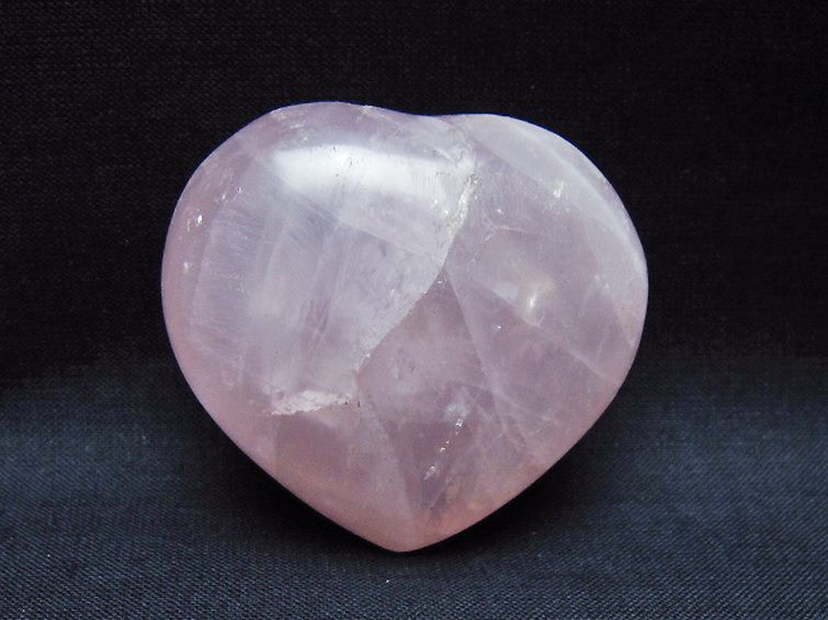 ローズクォーツハート置物 [t225-8606] 1枚目