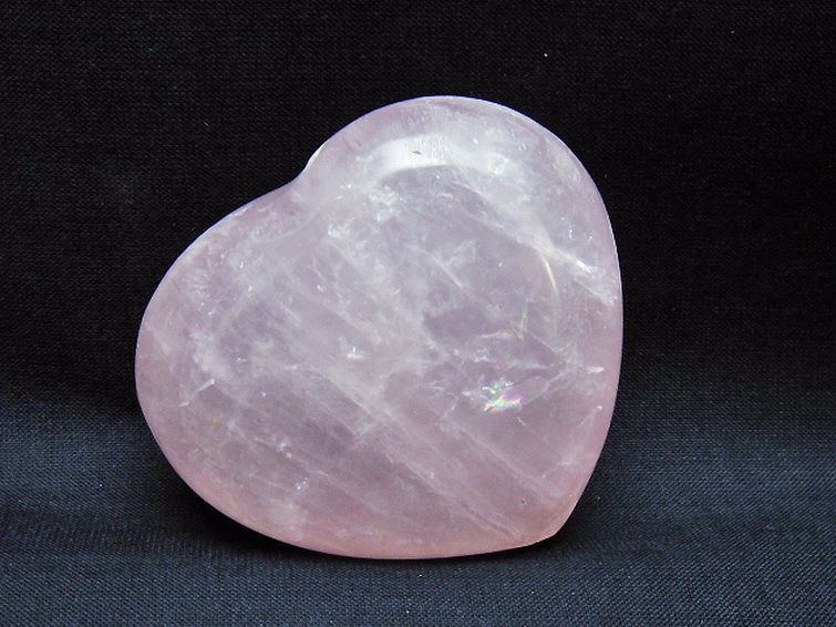 ローズクォーツハート置物 [t225-8623] 2枚目