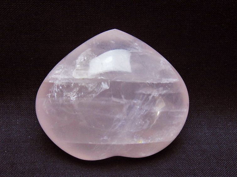 ローズクォーツ ハート原石 [t225-8645] 3枚目