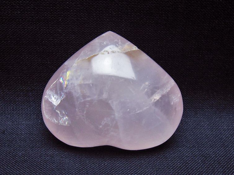 ローズクォーツハート置物 [t225-8661] 3枚目