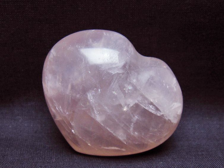 ローズクォーツハート置物 [t225-8687] 2枚目