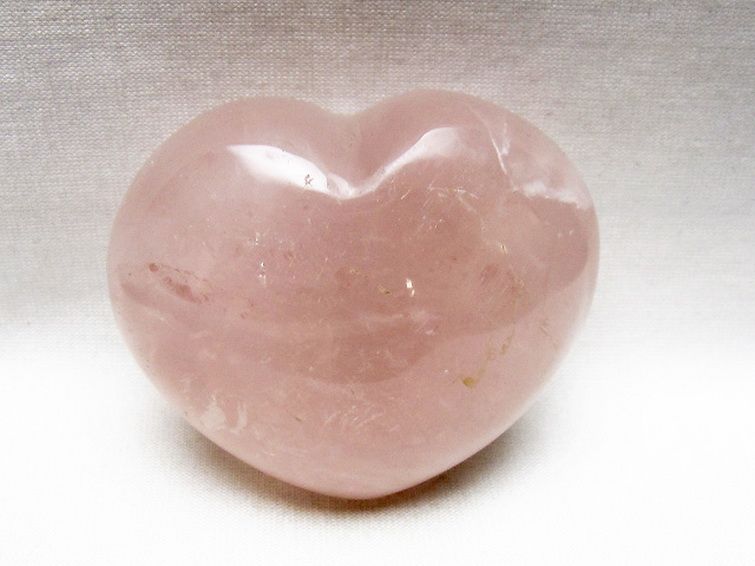 ローズクォーツハート置物 [t225-8787] 1枚目