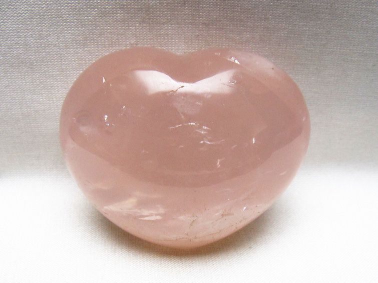 ローズクォーツハート置物 [t225-8841] 1枚目