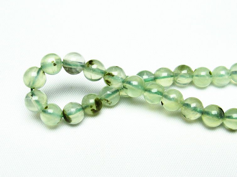 ルチル入りプレナイトブレスレット 7mm [T228-3669] 2枚目