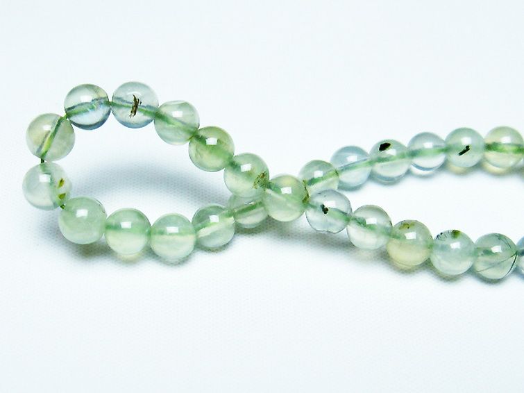 ルチル入りプレナイトブレスレット 6mm [T228-4043] 2枚目