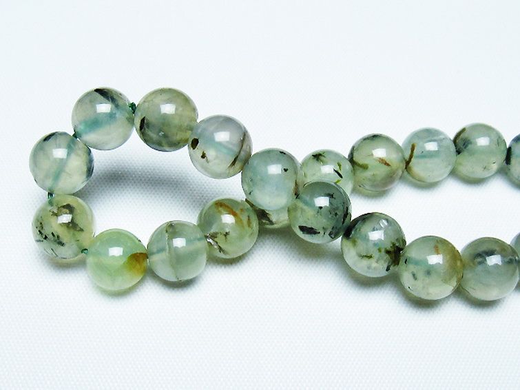 ルチル入りプレナイトブレスレット 9mm [T228-4486] 2枚目