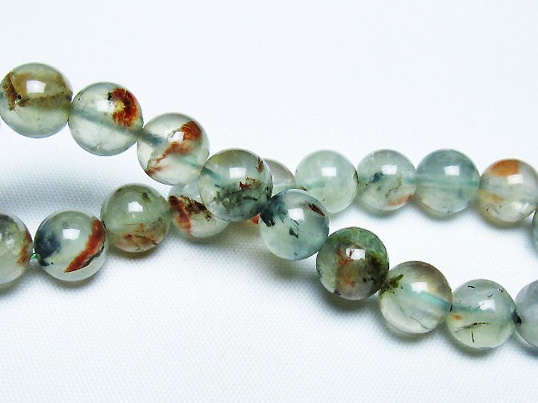 ルチル入りプレナイトブレスレット 9mm [T228-4504] 2枚目