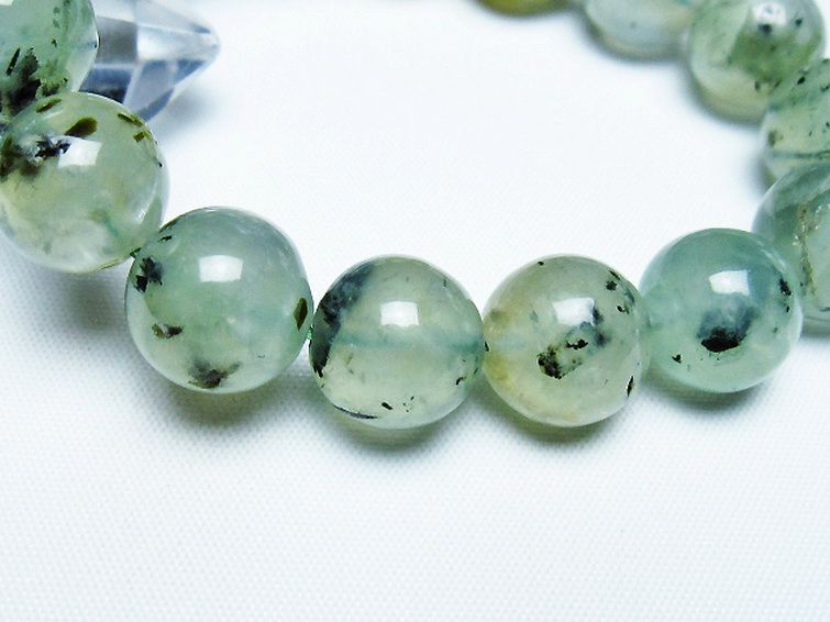 ルチル入りプレナイトブレスレット 13mm [T228-4513] 3枚目