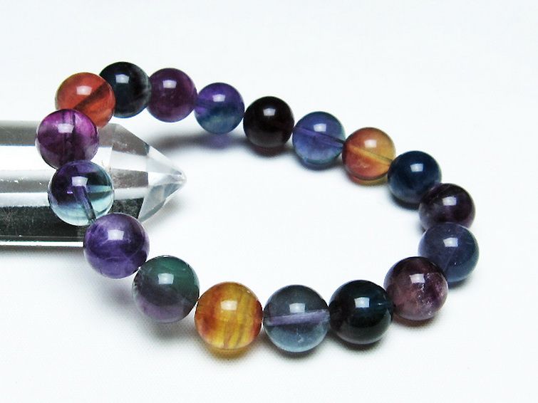 フローライト ブレスレット 11mm [t229-4862] 1枚目