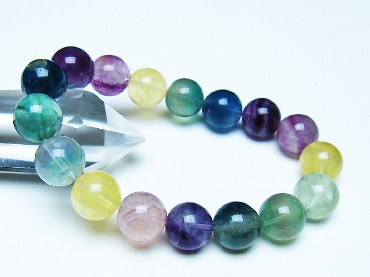 フローライト ブレスレット 12mm [t229-5359] 1枚目