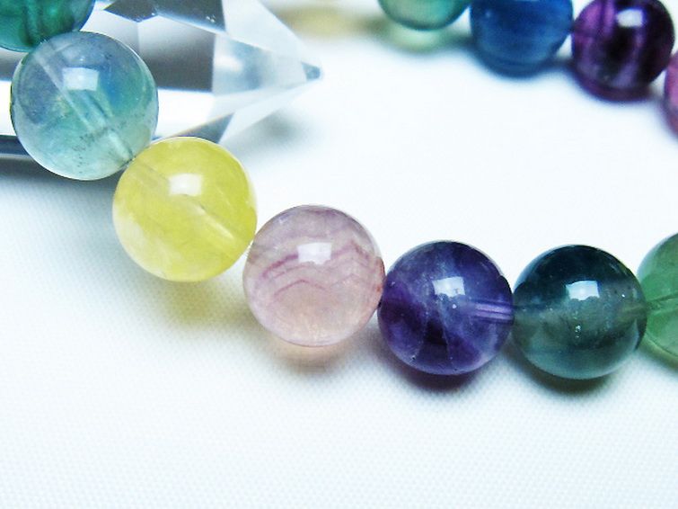 フローライト ブレスレット 12mm [t229-5359] 3枚目