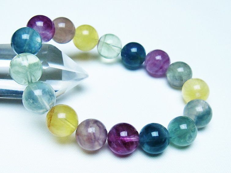 フローライト ブレスレット 12mm [t229-5364] 1枚目