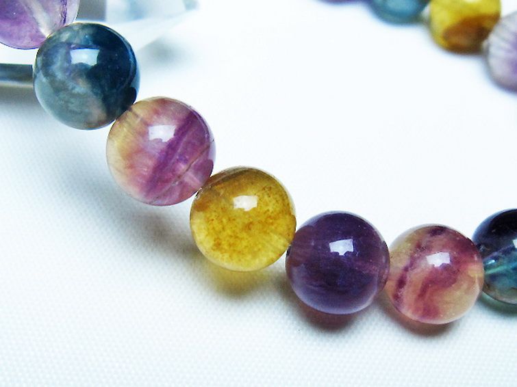 フローライト ブレスレット 10mm [t229-5393] 3枚目