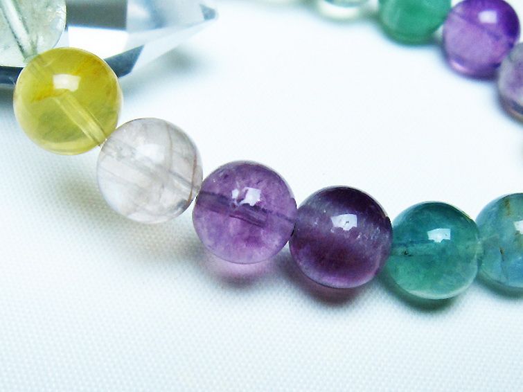 フローライト ブレスレット 10mm [t229-5413] 3枚目