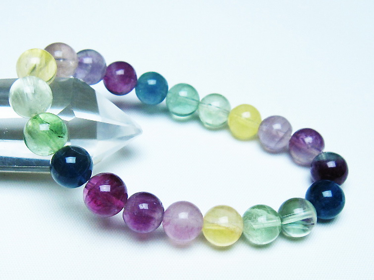 フローライト ブレスレット 9mm [T229-5438] 1枚目