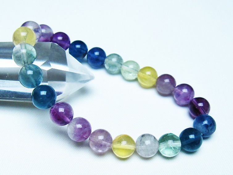 フローライト ブレスレット 8mm [t229-5474] 1枚目