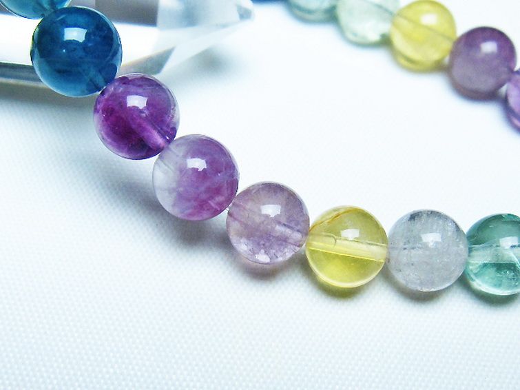 フローライト ブレスレット 8mm [t229-5474] 3枚目