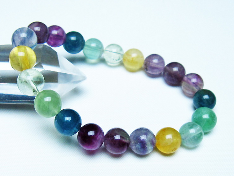 フローライト ブレスレット 9mm [T229-5497] 1枚目