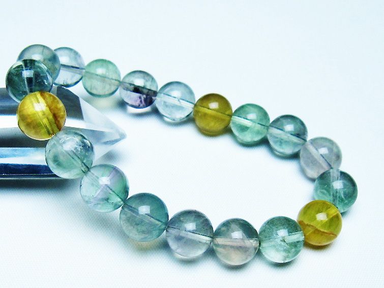 フローライト ブレスレット 11mm [t229-5540] 1枚目