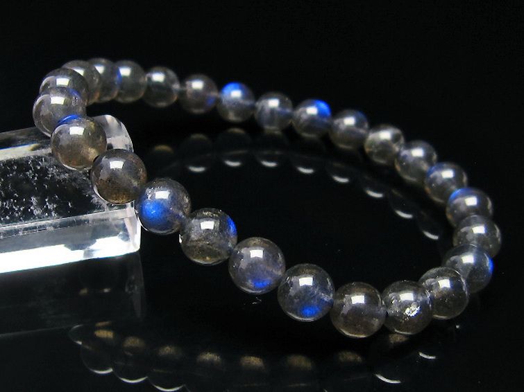 ラブラドライトブレスレット 7mm [T234-2757] 1枚目