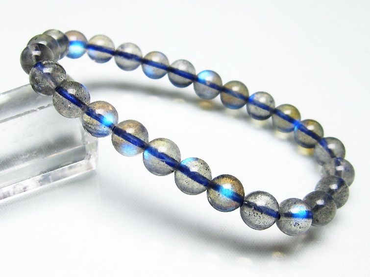 ラブラドライトブレスレット 7mm [t234-3318] 1枚目