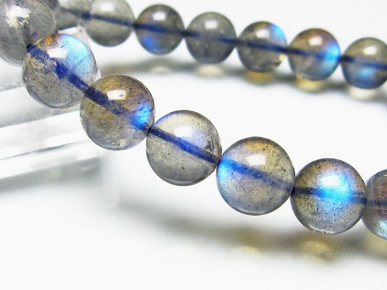 ラブラドライトブレスレット 11mm [t234-3332] 3枚目