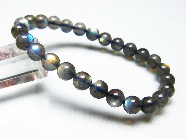 ラブラドライトブレスレット 7mm [t234-3436] 1枚目