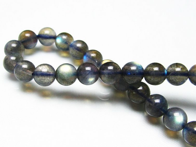 ラブラドライトブレスレット 7mm [t234-3436] 2枚目