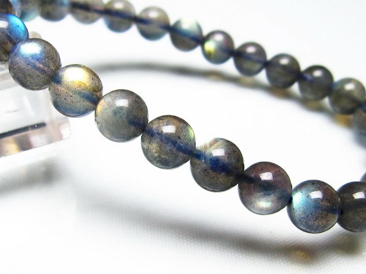 ラブラドライトブレスレット 7mm [t234-3436] 3枚目