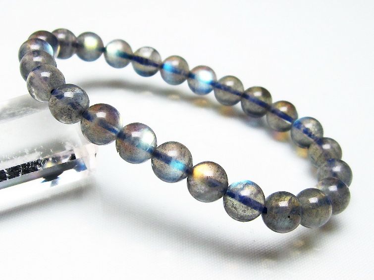 ラブラドライトブレスレット 7mm [t234-3446] 1枚目