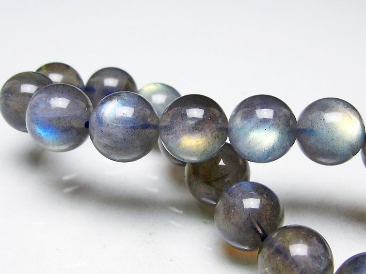 ラブラドライトブレスレット 12mm [t234-3894] 1枚目