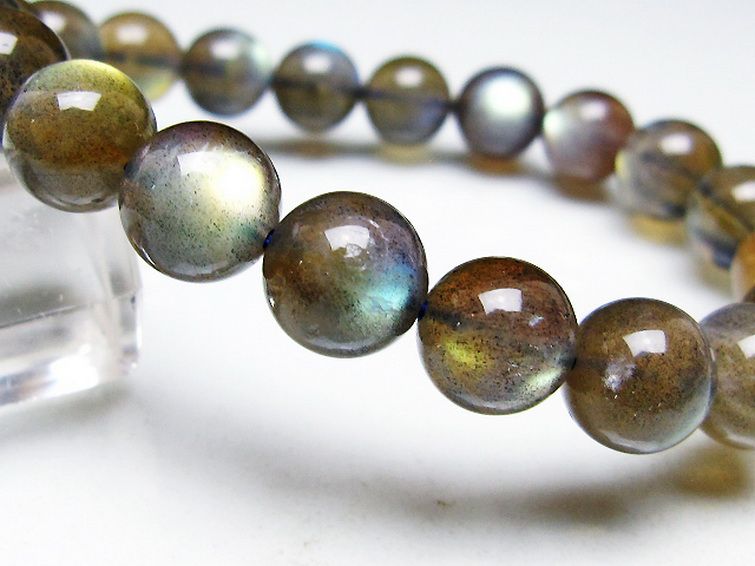 ラブラドライトブレスレット 10mm [T234-3970] 3枚目