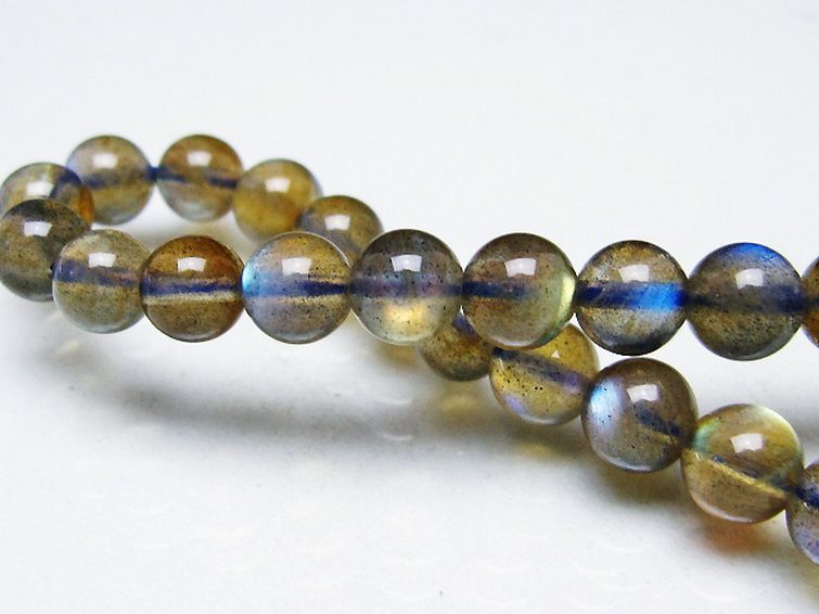 ラブラドライトブレスレット 7mm [T234-3973] 1枚目